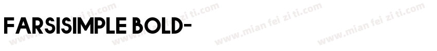 farsisimple bold字体转换